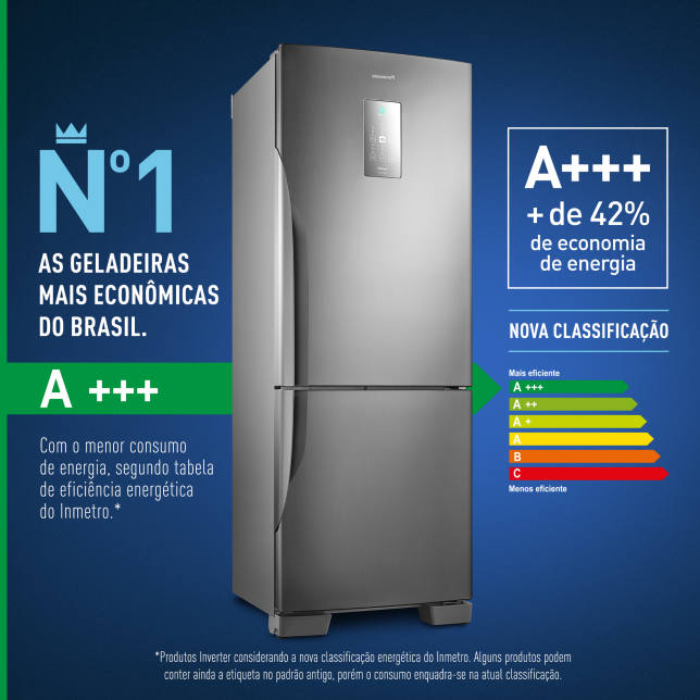 geladeira Panasonic A+++ Frost Free 480l Aço Escovado - Nr-bb71pvfx