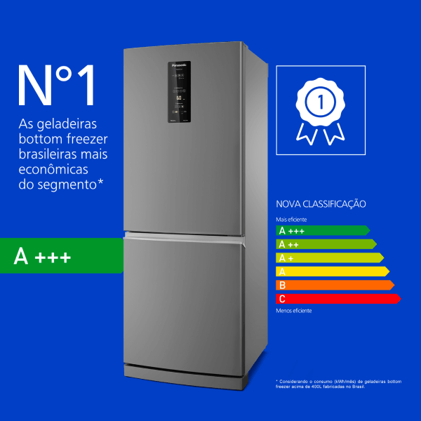 N° 1: As geladeiras bottom freezer brasileiras mais econômicas do segmento¹