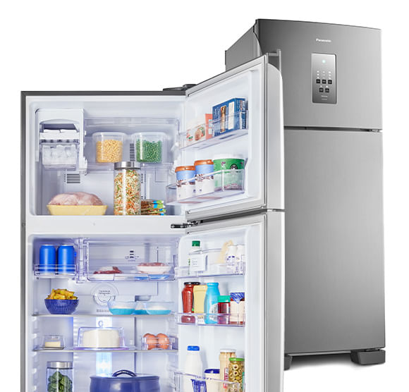 Geladeira Panasonic Frost Free 435l Aço Escovado - NR-BT51PV3X