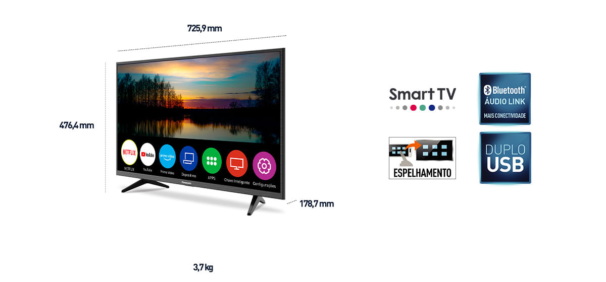 SmartTV LED Panasonic TC-32JS500B