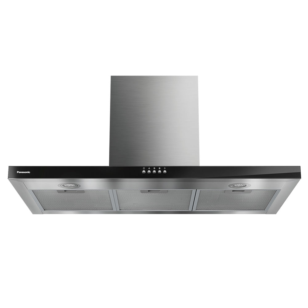 Coifa Intuitive+ Panasonic com Modo Depurador 90cm Black Glass - FV-9HSDB2