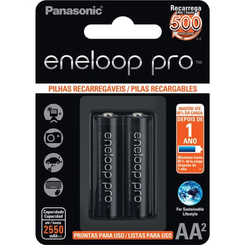 Pilha Eneloop Pro AA - BK-3HCCE/2BB
