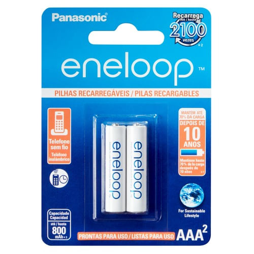 Pilha Eneloop AAA - BK-4MCCE/2BB