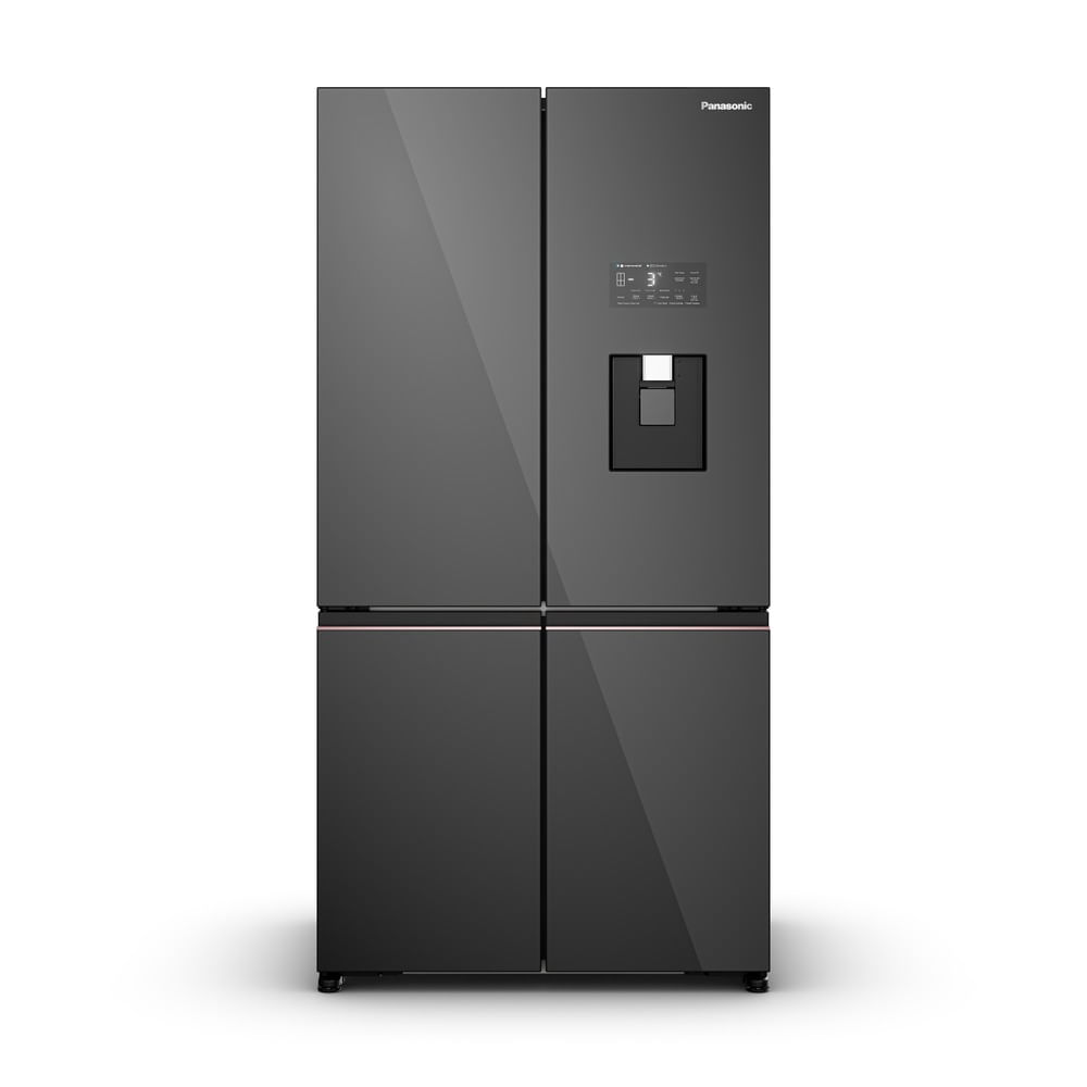 Geladeira Prime+ Edition Panasonic DB99 UniqGlass Max Frost Free Inverter 618L   Dark Glass - NR-DB99GVWB
