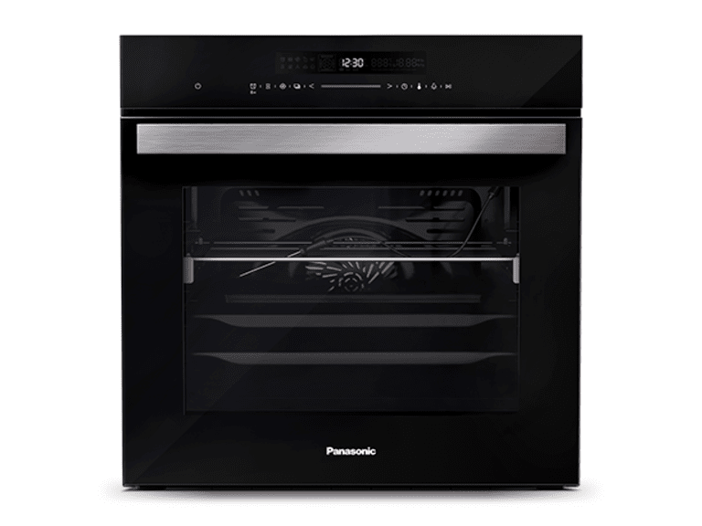 Forno elétrico de embutir Intuitive+ Panasonic com Termômetro para carnes , Grill e Convecção 72L Black Glass - HL-CX672BRPK