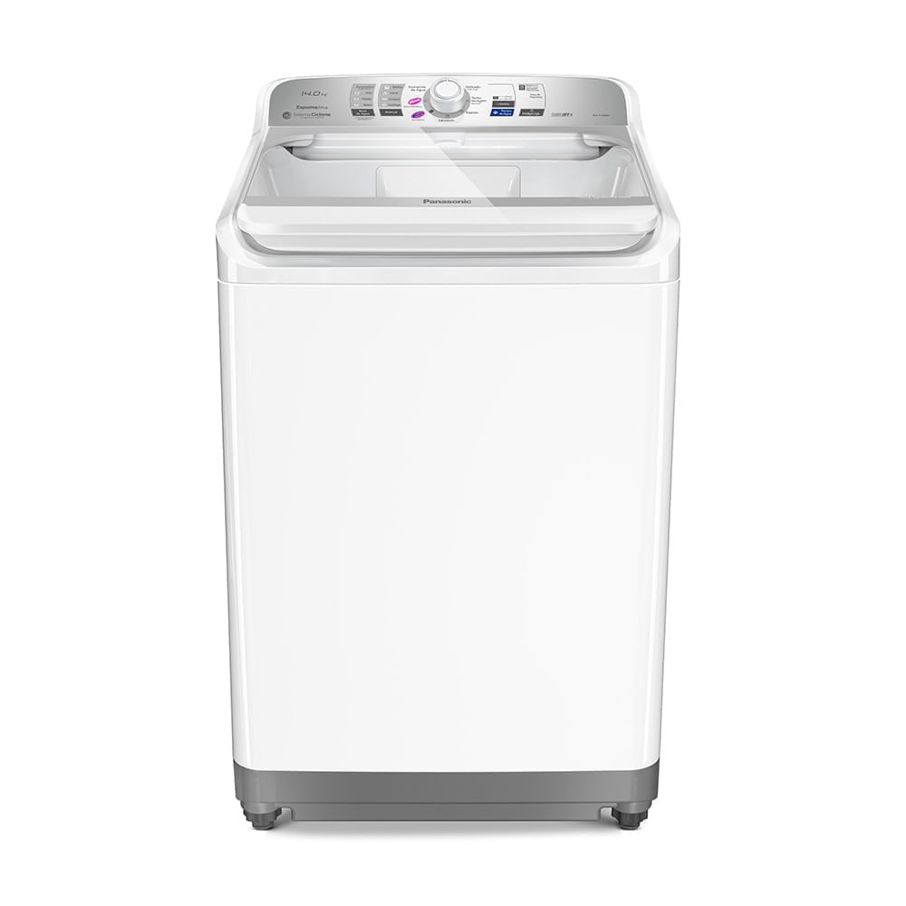 Máquina de lavar Ideal+ Panasonic 14Kg Lavagem Eficiente SmartSense Função Vanish Branca - NA-F140B1W