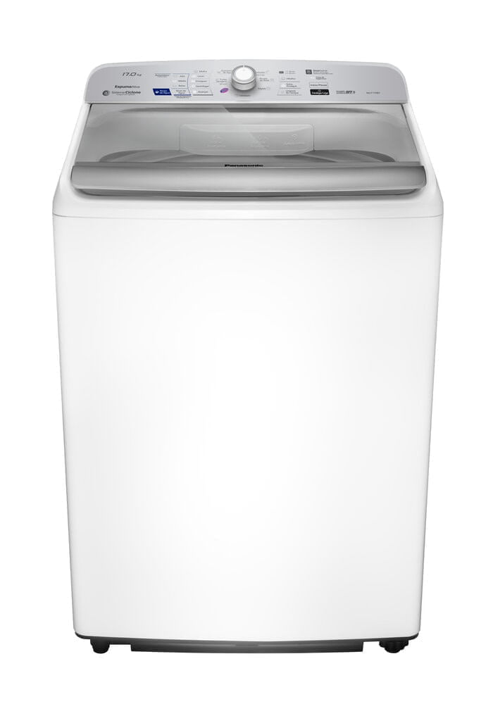 Máquina de lavar Ideal+ Panasonic 17kg Lavagem Eficiente SmartSense Branca - NA-F170B7W